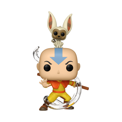 Aang with Momo